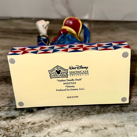 Jim Shore Disney PATRIOTIC DONALD DUCK Yankee Doodle Duck Figure 4th of July NEW - Picture 8 of 9